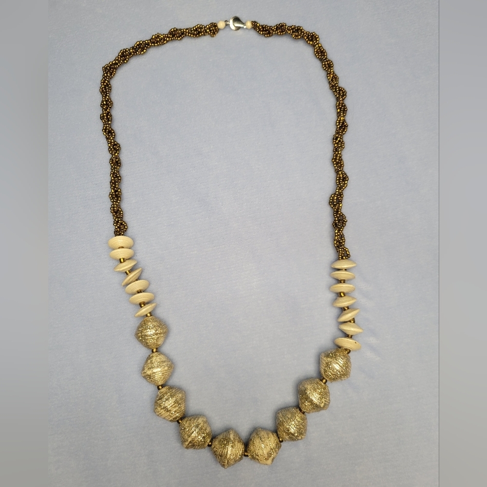 Vintage Beaded Costume Necklace Jewelry